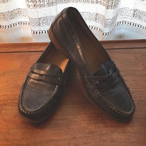 Blue Frye Penny Loafers